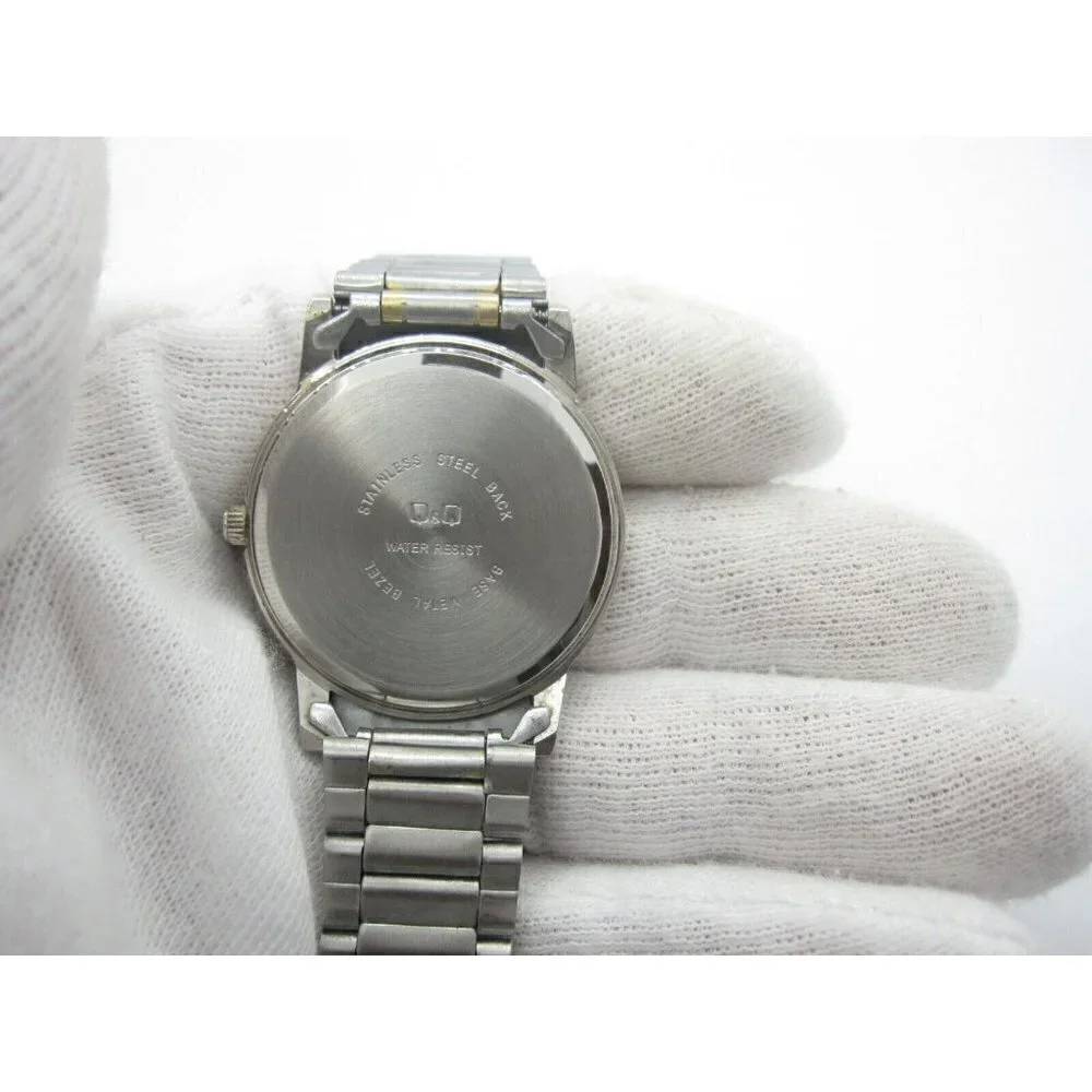 Men's Q&Q Citizen Quartz WR Analog 34mm Dial Causal Round Watch (E481)